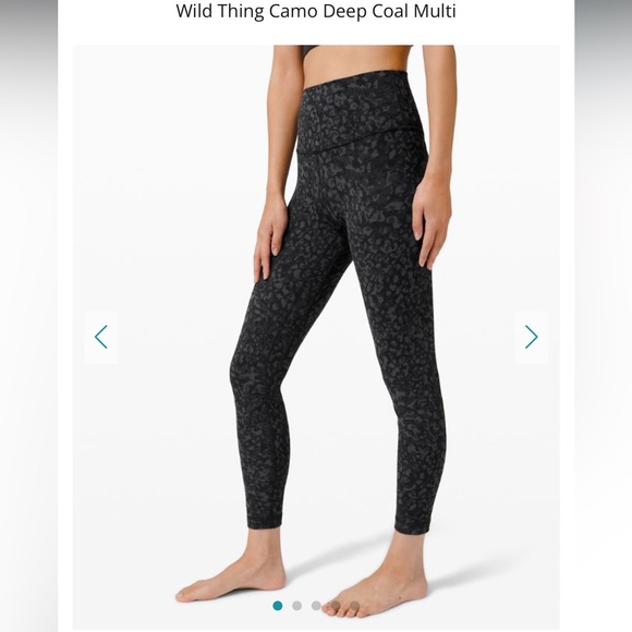 Lululemon Align Pant 28" in Wild Thing Camo Deep Coal Multi - Women's 2 - Picture 2 of 10